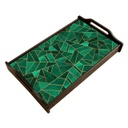 Malachite Nouveau Classic Bed Tray