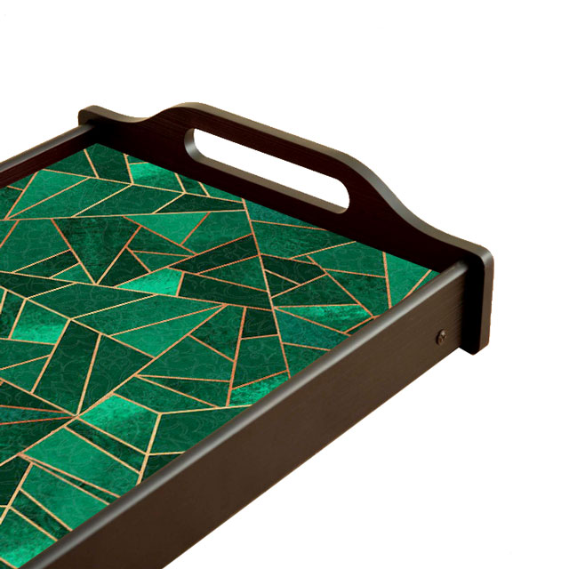 Malachite Nouveau Classic Bed Tray