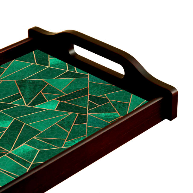 Malachite Nouveau Classic Tray Large