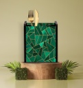 Malachite Nouveau Cutlery Holder