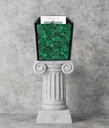 Malachite Nouveau Utility Bin Large