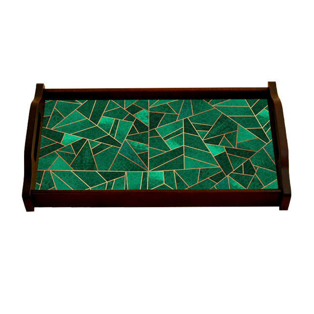 Malachite Nouveau Classic Tray Small