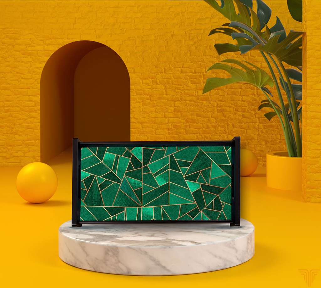 Malachite Nouveau Executive Tray Slider