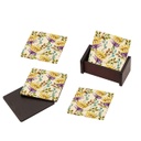 La Floral Coaster Set of 6