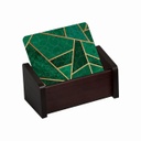 Malachite Nouveau Coaster Set of 6