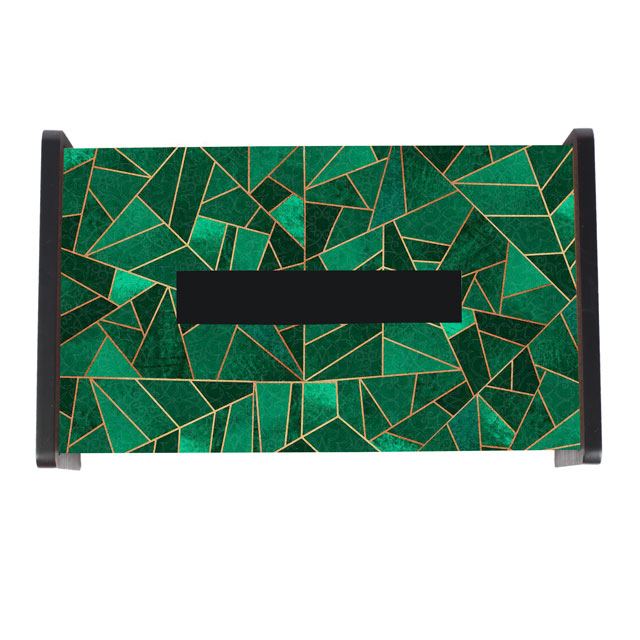 Malachite Nouveau Tissue Holder