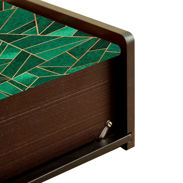 Malachite Nouveau Tissue Holder