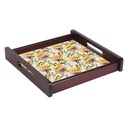 La Floral Classic Square Tray-Medium