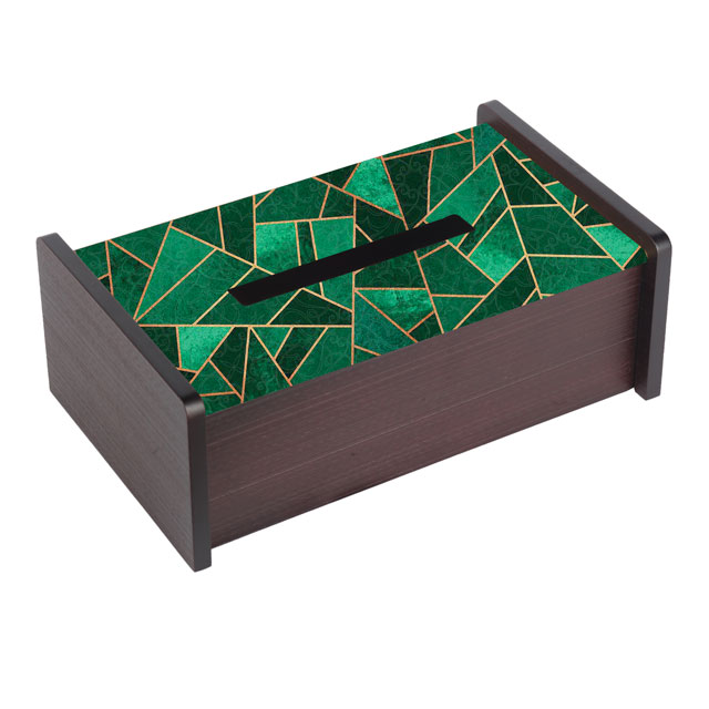 Malachite Nouveau Tissue Holder